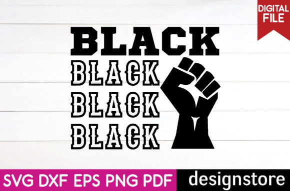 Black T-shirt Design Graphics for Modern Publishing