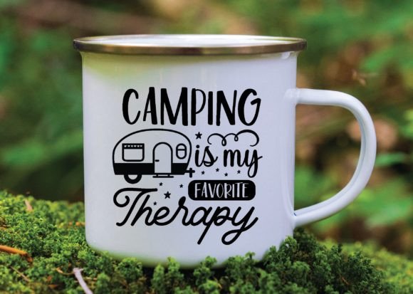 Camping is My Favorite Therapy Graphics for Crafts