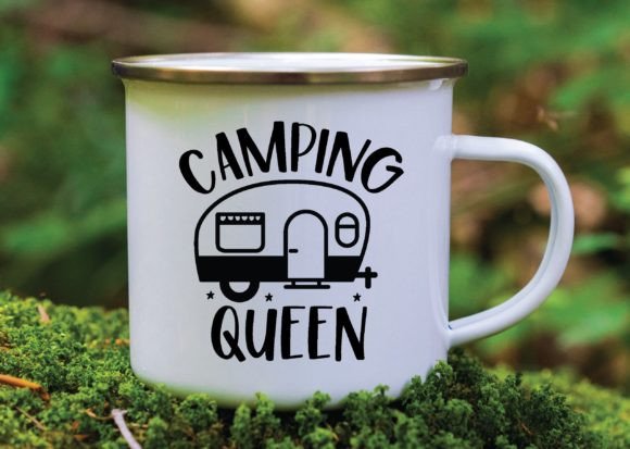 Camping Queen Svg Graphics for Crafts