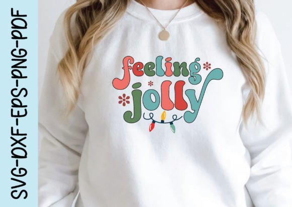 Feeling Jolly Retro Christmas Graphics for Crafts