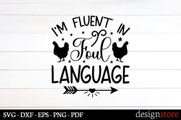 Fluent in Foul Language Svg