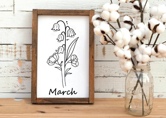 March-wild Flower Graphics for Crafts