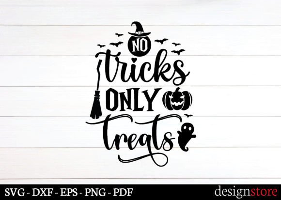 No Tricks Only Treats Svg Graphics for Crafts