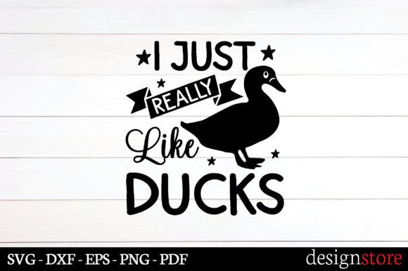 Quirky Ducks Graphic for Crafts and Design