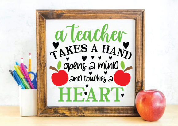Teacher Takes a Hand Opens a Mind Graphics for Crafts